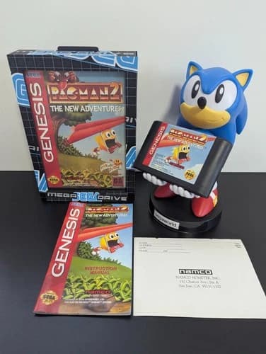SEGA Genesis PAC-MAN 2 THE NEW ADVENTURES Retrogame CIB NTSC