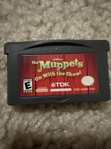 Muppets On With The Show Nintendo Gameboy Advance GBA Tested Working Authentic