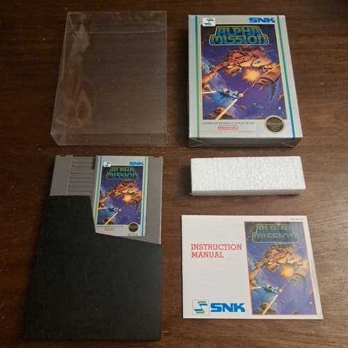 Alpha Mission (Nintendo NES) - CIB Complete - Tested - Authentic