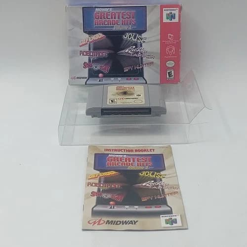 Nintendo 64 Midway's Greatest Arcade Hits Volume 1 N64 Complete W Box Protector