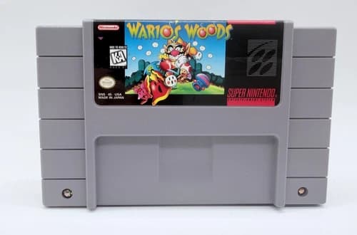 Wario's Woods (Super Nintendo Entertainment System, 1994) TESTED & WORKS