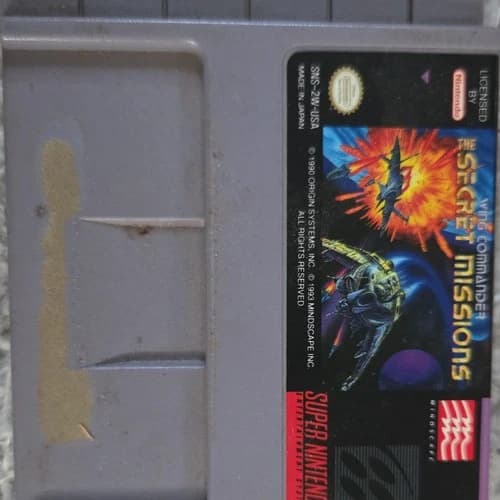 Mindscape Wing Commander: The Secret Missions (Super Nintendo SNES, 1993)