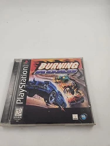 Burning Road (Sony PlayStation 1, 1996), Complete, Tested & Working, Excellent