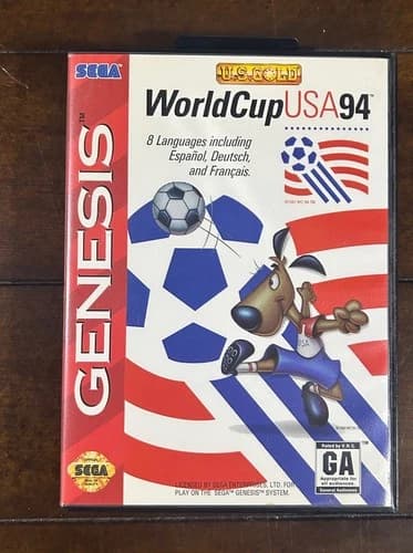 World Cup USA '94 (Sega Genesis, 1994) Complete CIB And Tested!