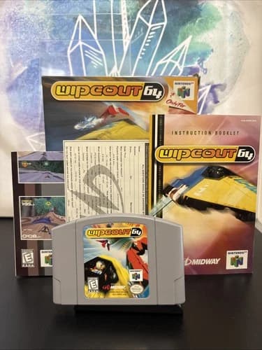 Wipeout 64 - Nintendo 64 N64 - Authentic, Working, CIB w/ Protector