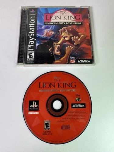 The Lion King Simba's Mighty Adventure PlayStation 1 Black label CIB Tested Work
