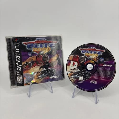 NFL Blitz 2000 (Sony PlayStation 1, 1999) PS1 CIB Black Label Tested
