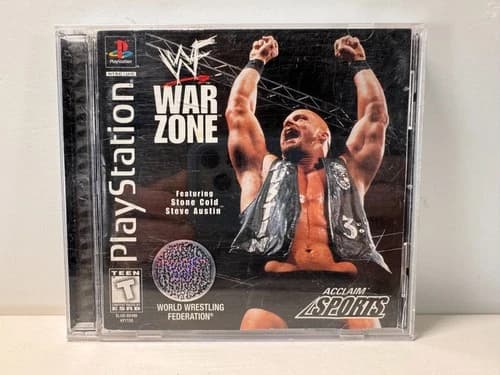 WWF War Zone (Sony PlayStation PS1, 1998) Complete CIB Tested Authentic
