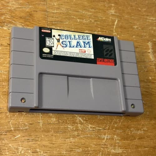 College Slam Super Nintendo SNES Authentic Cartridge Only - Tested