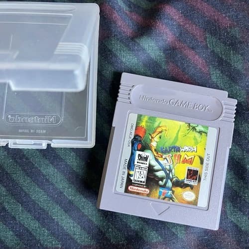 Earthworm Jim (Nintendo Gameboy, 1994) Tested and Working