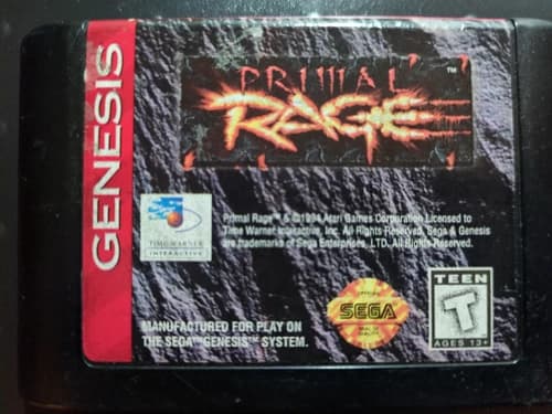 Primal Rage (Genesis) Cartridge Only, Tested