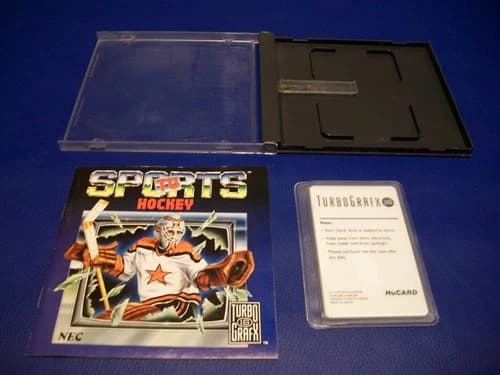 NEC TurboGrafx-16 Game ~ TV SPORTS HOCKEY ~ Complete ~ Tested Works Great!