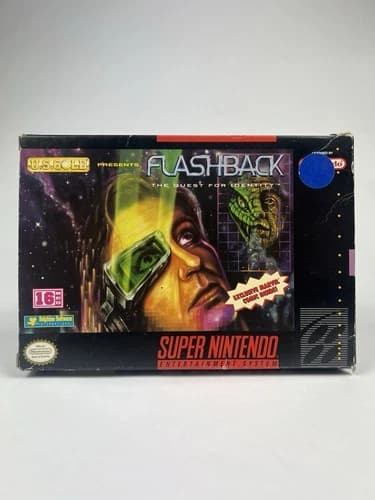 Flashback: The Quest for Identity (Super Nintendo Snes) Complete in Box (Cib)