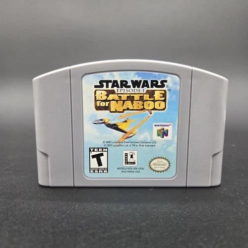 Star Wars Episode 1: Battle for Naboo Nintendo 64 N64 Authentic, Tested, Clean