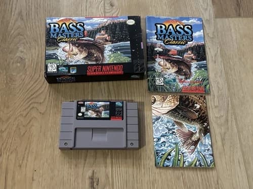 Bass Masters Classics SNES Super Nintendo Complete cib