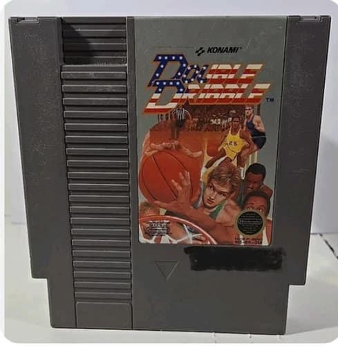 Nintendo NES Double Dribble Game Cartridge (Cleaned, Tested, Working)