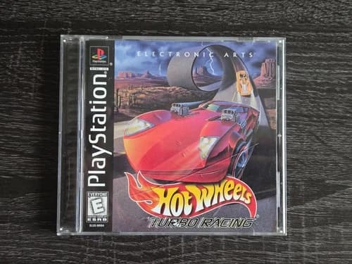Hot Wheels: Turbo Racing (Sony PlayStation 1, PS1, 1999) Black Label TESTED