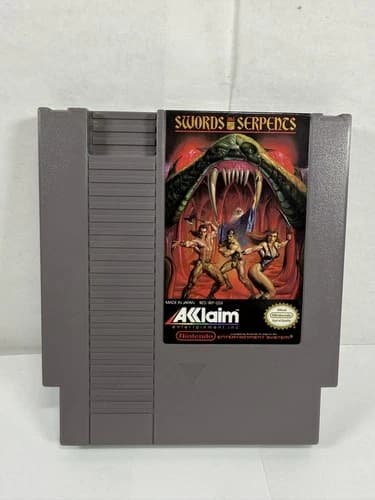 Swords And Serpents (Nintendo NES, 1990) AUTHENTIC Cartridge Only TESTED!
