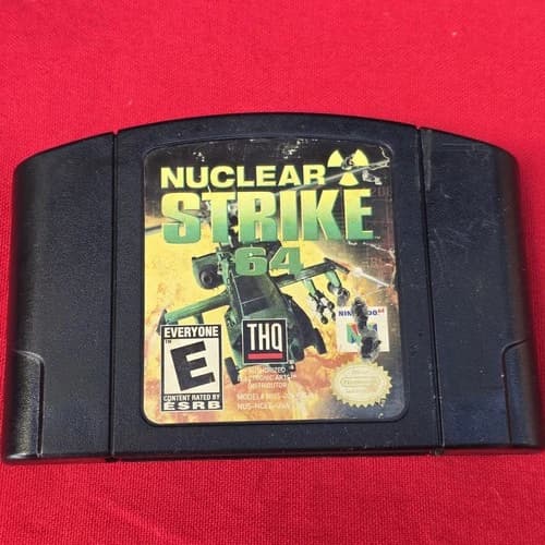 Nuclear Strike 64 N64 (Nintendo 64, 1999) Tested Works Authentic
