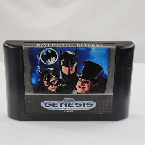 Batman Returns (Sega Genesis, 1992) Cart Only Tested Movie Game Beat Em Up