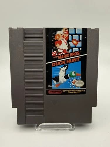 Super Mario Bros & Duck Hunt (Nintendo Entertainment System) Cleaned & TESTED
