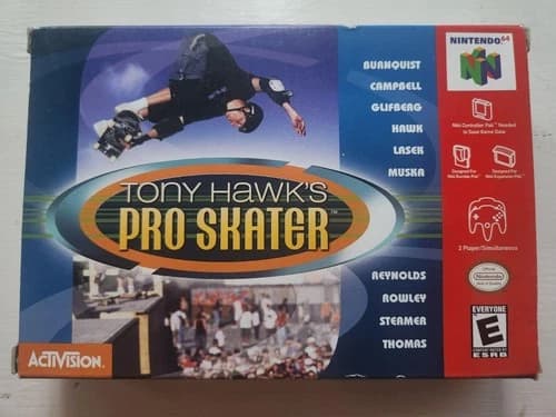 Tony Hawk's Pro Skater (Nintendo 64) N64 Complete In Box CIB Tested & Authentic