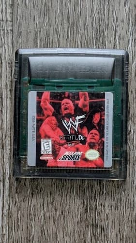 WWF Attitude Get It Gameboy Color 1999 Cartridge Only