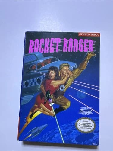 Rocket Ranger NES 1990 Complete In Box Kemco Seika Retro Gamer Nintendo