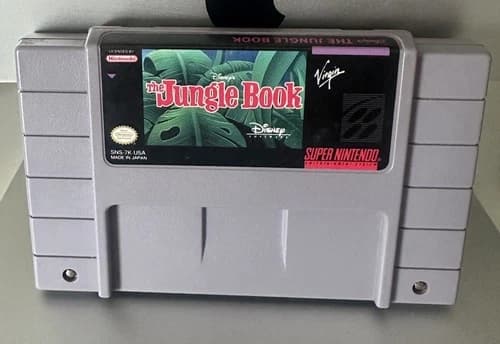 Disney's The Jungle Book (Super Nintendo) Cartridge; FREE SHIP US