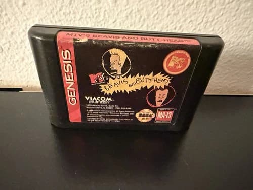 MTV's Beavis and Butt-Head Sega Genesis, 1994 Cartridge Only Tested