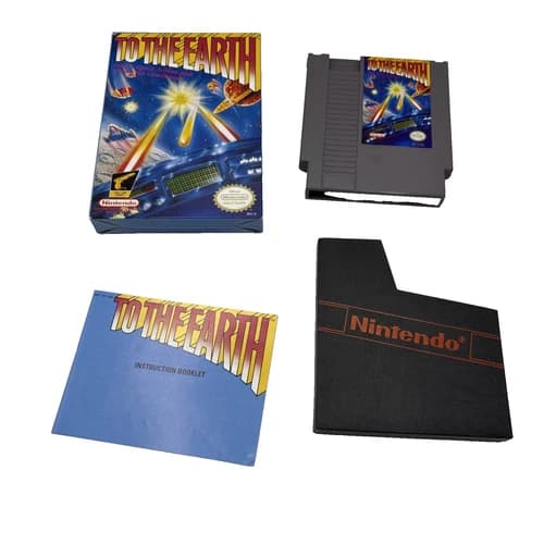 To The Earth NES Nintendo Complete CIB Authentic ( Not Tested)