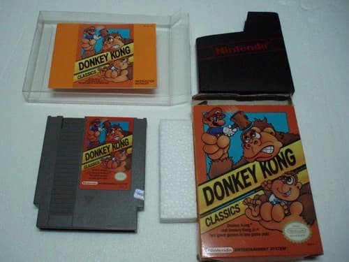 #572 Donkey Kong Classics (1988) Nintendo NES IN BOX W/MANUAL
