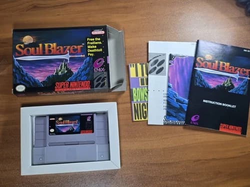 Soul Blazer (Super Nintendo Entertainment System, 1992) - CIB Complete Excellent
