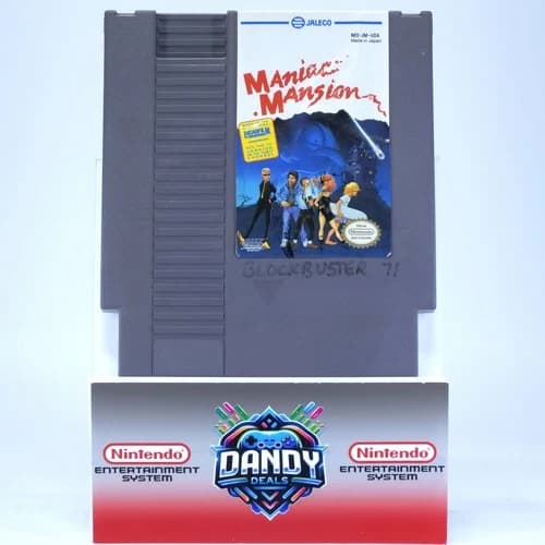 Maniac Mansion Authentic, Tested - Saves - NES
