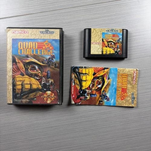 1991 Sega Genesis Quad Challenge CIB Tested! Authentic! Fast Ship
