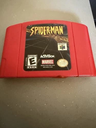 Spider-Man N64 Authentic Cartridge Tested Working.