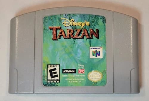 2000 Disney's Tarzan Nintendo 64 N64 Video Game Cartridge Only OEM Cart Tested