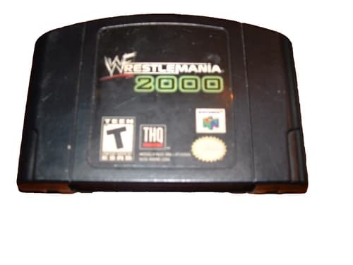 🔥 WWF WrestleMania 2000 N64 ( Nintendo 64, 1999 ) Cartridge Authentic