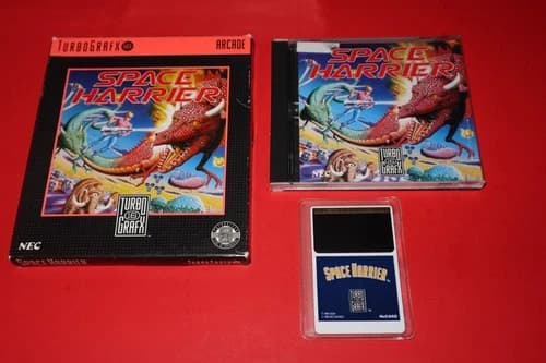 SPACE HARRIER FOR TURBOGRAFX 16 TG-16 COMPLETE! BOX, CASE, INSTRUCTIONS, HUCARD!