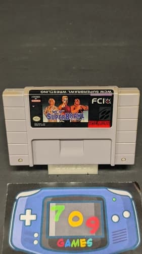 WCW SuperBrawl Wrestling (Super Nintendo, 1994) SNES Cartridge Only