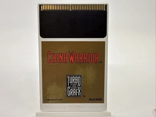 TurboGrafx-16 HuCard China Warrior HuCard Only Tested Working SEE VIDEO