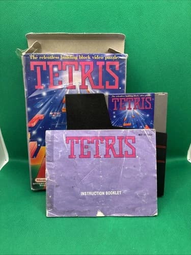Tetris Nintendo Entertainment System CIB. Box Manual Cart. Tested. Authentic