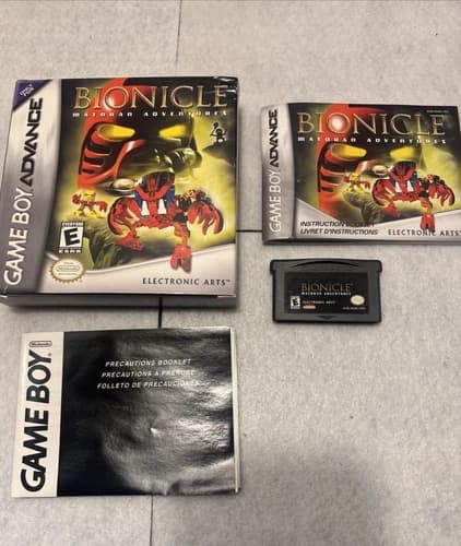 Bionicle Matoran Adventure (GBA, Nintendo Game Boy Advance, 2002) CIB, Tested