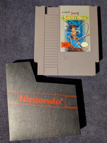 Nintendo NES Game Castlevania 2 Simon's Quest 1987 Tested