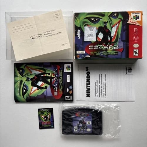 Batman Beyond Return of the Joker Nintendo 64 N64 Complete In Box CIB Super Rare