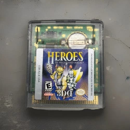 Heroes of Might and Magic (Nintendo Gameboy Color, 2000) Authentic Cart Only