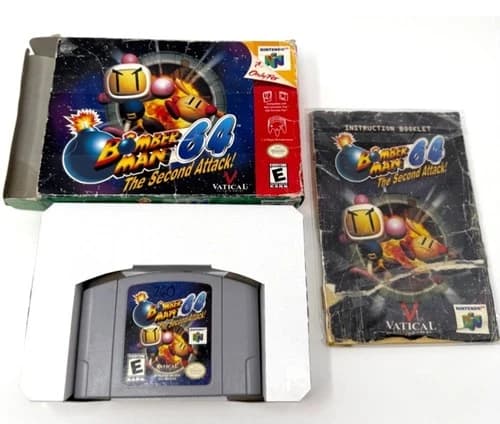 Bomberman 64 The Second Attack! N64 CIB Good