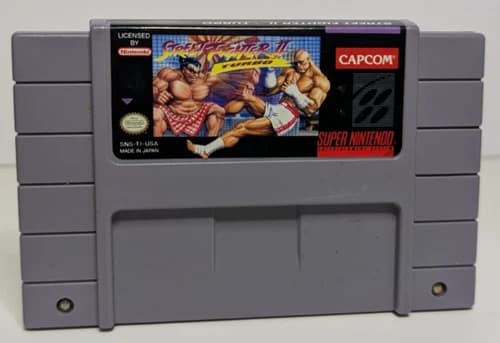 Street Fighter II Turbo (Super Nintendo, 1993) SNES Authentic Tested Cart Only