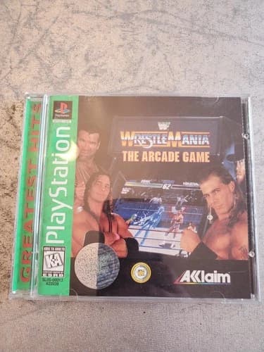 WWF WrestleMania: The Arcade Game (Sony PlayStation 1, 1995) Tested CIB