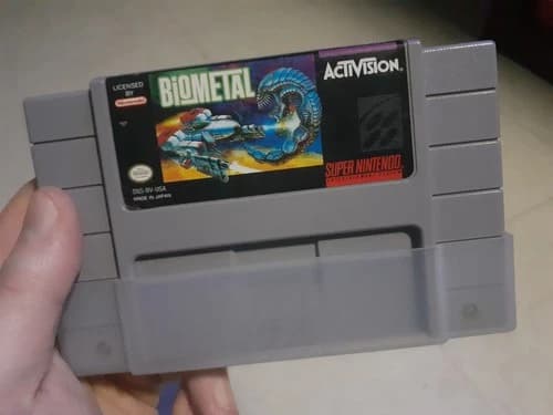 SNES Biometal Authentic Game Loose. tested and works.